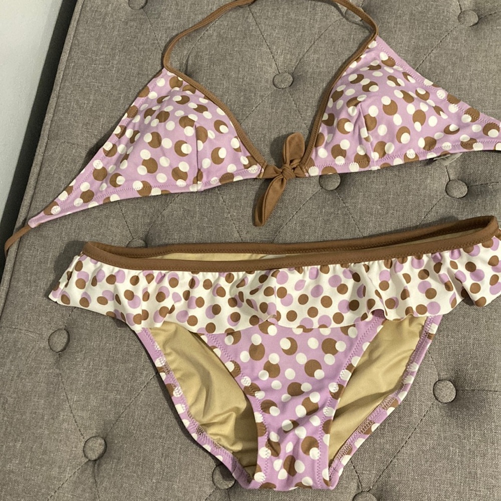 Victoria’s Secret spotted two piece swimsuit, size medium